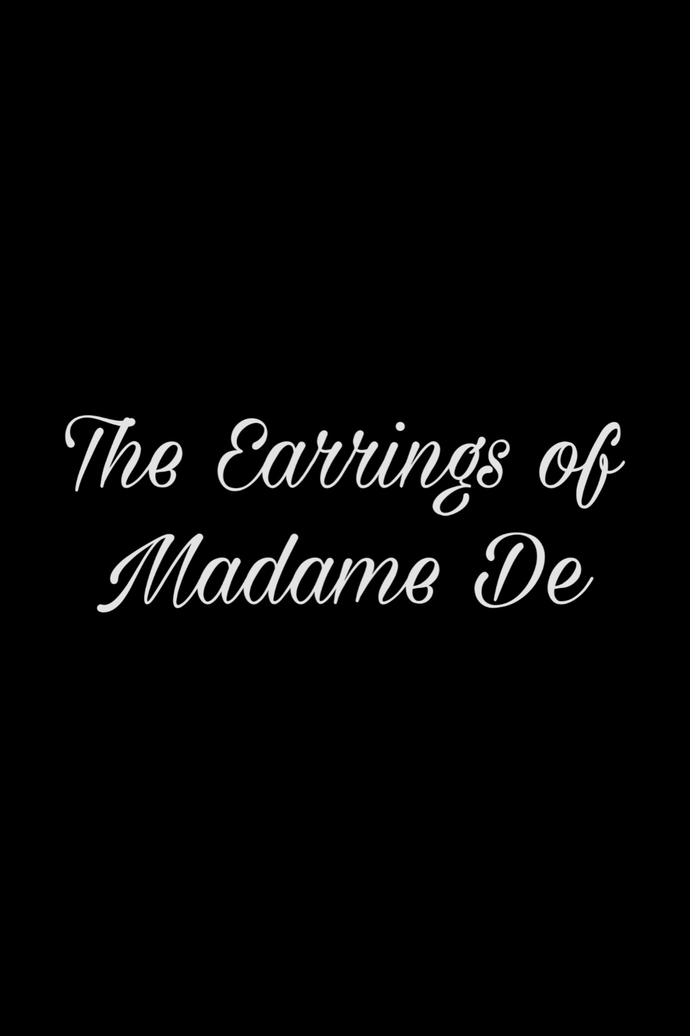 دانلود فیلم The Earrings of Madame De 1953 گوشواره های مادام